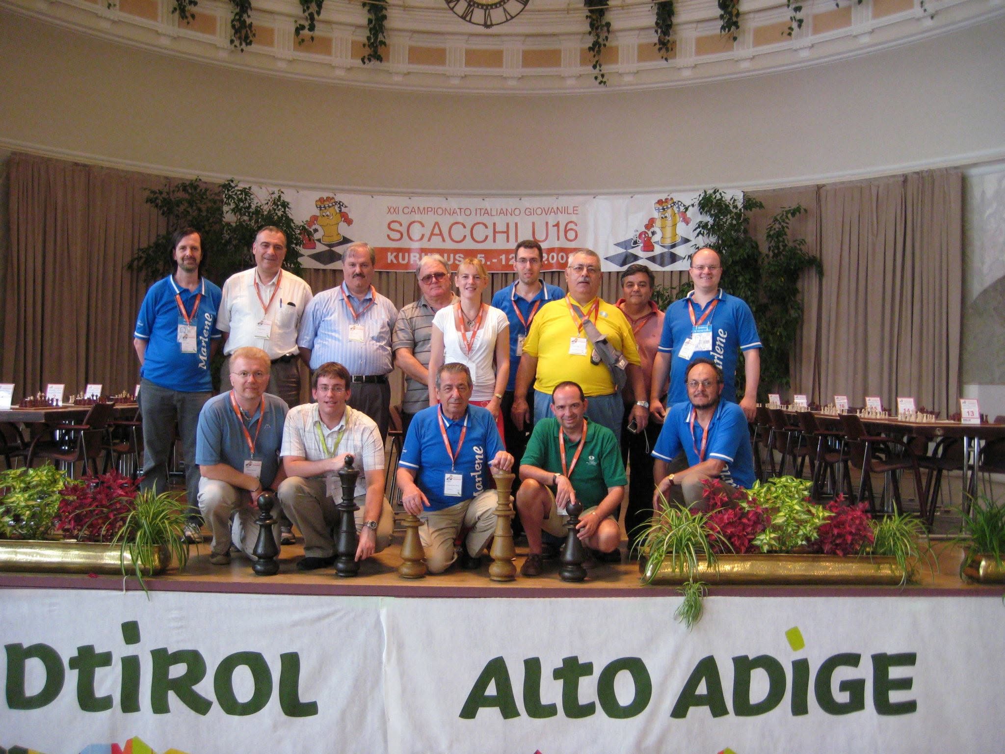 Merano (Italy) - Italian Youth Chess Championship - arbiters team