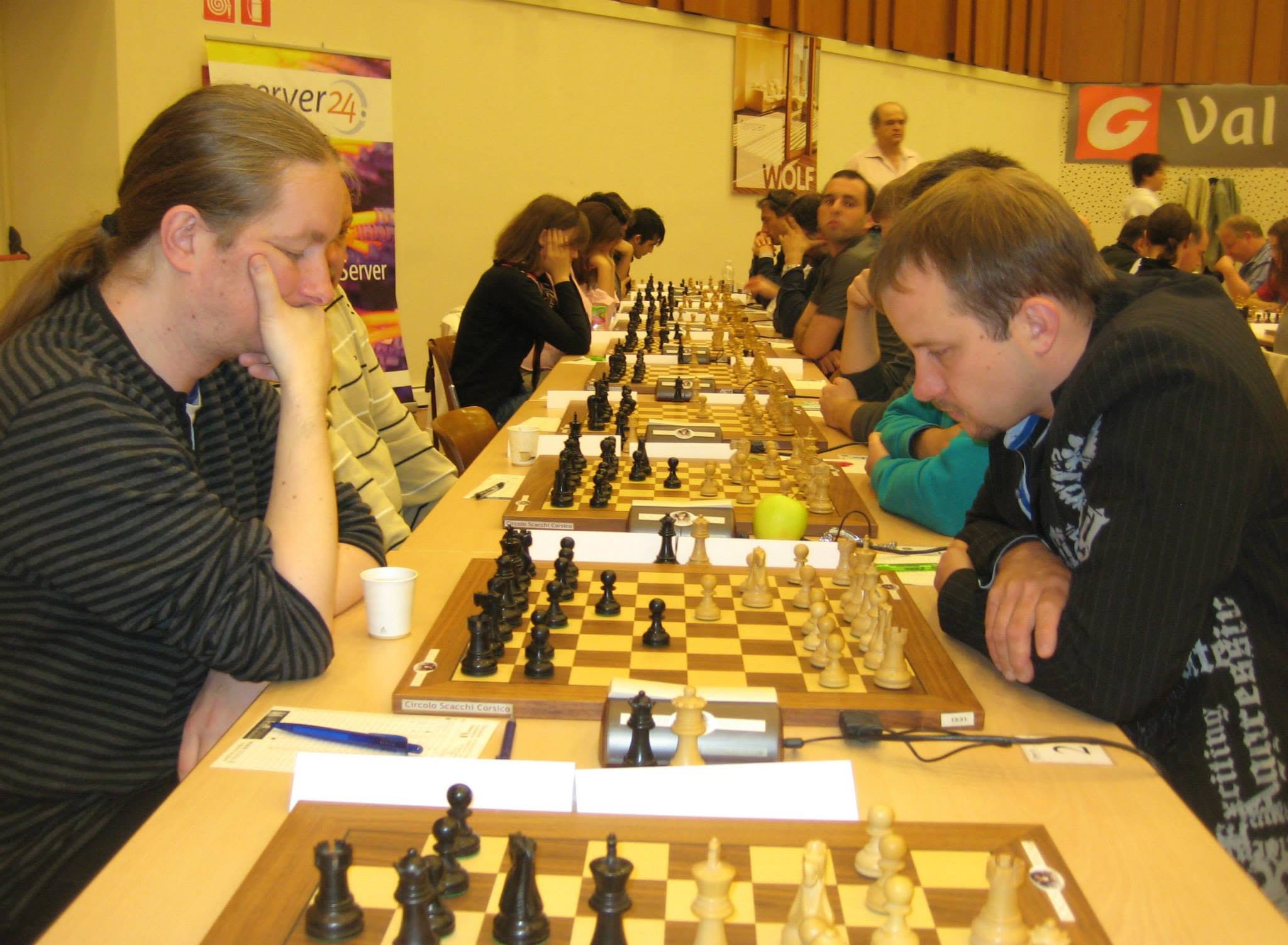 St. Ulrich (Italy) - Last round of tournament against GM Liviu-Dieter Nisipeanu - Alexander reaching his last norm for International Master
