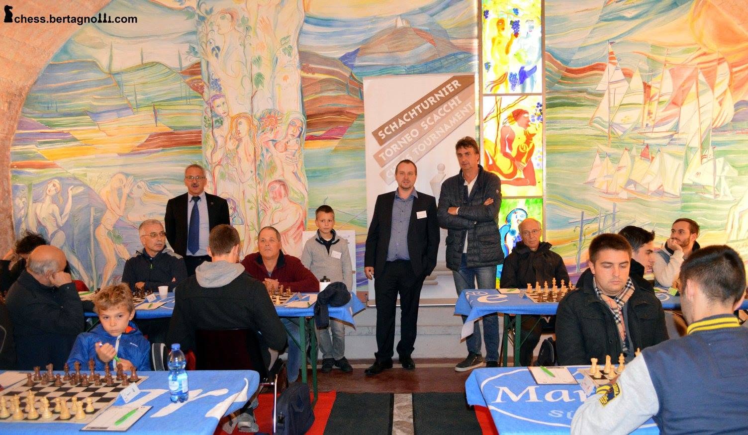 Kaltern (Italy) - Opening of the tournament "Kaltern-Trophy" by the tournament director