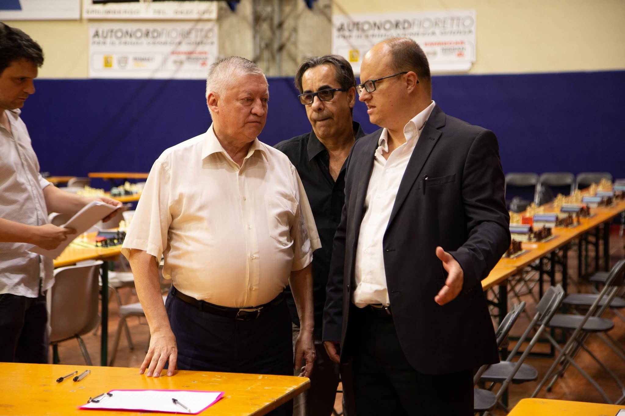 Spilimbergo (Italy) - With former World Champion GM Anatoly Karpov